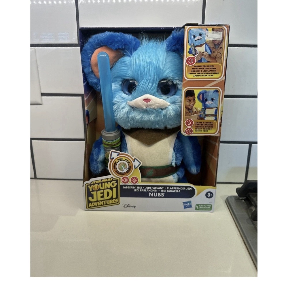 NEW!Hasbro Star Wars Young Jedi Adventures Jedi Interactive Plush Nubs - Picture 1 of 2